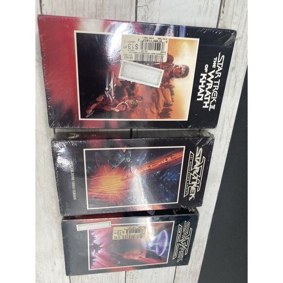 Lot of 3 NEW Star Trek VHS Tapes SEALED Wrath Of Khan Undisc. The Final Frontier - Picture 5 of 6